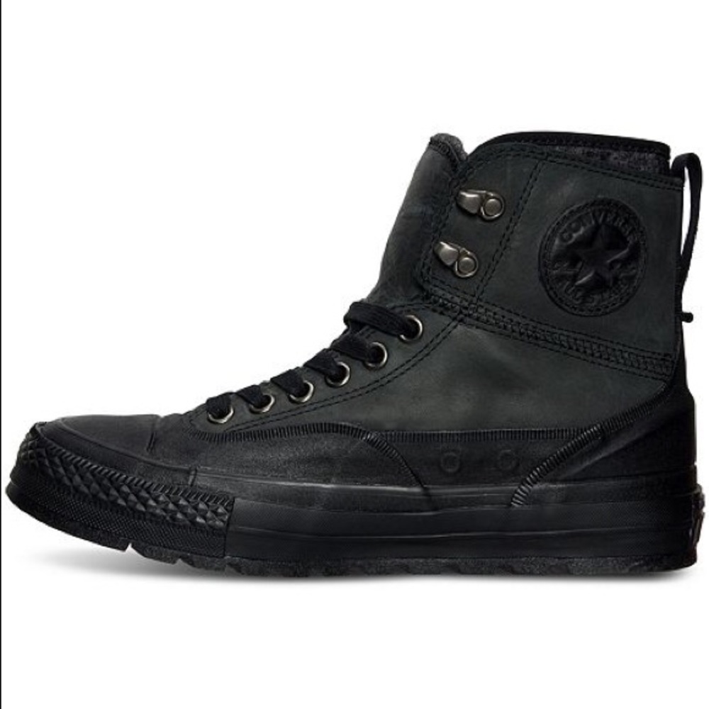 Converse Waterproof Black Leather Sneaker/ Boot